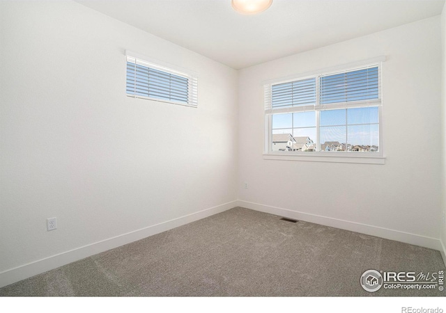 view of carpeted empty room