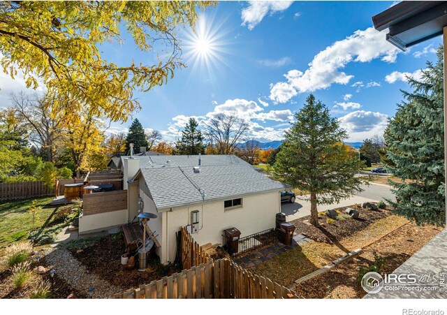 view of rear view of property