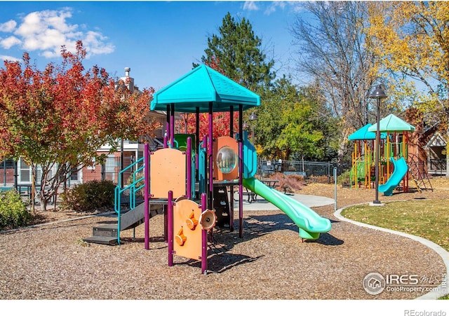 view of jungle gym