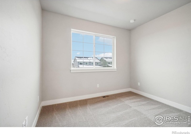 view of carpeted empty room