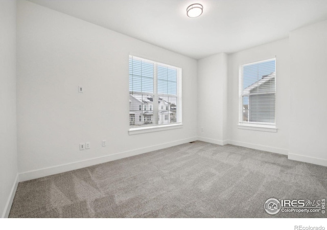 view of carpeted empty room