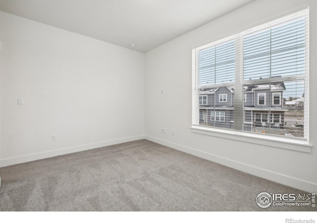 view of carpeted empty room