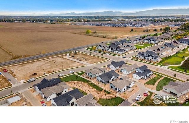 aerial view featuring a mountain view