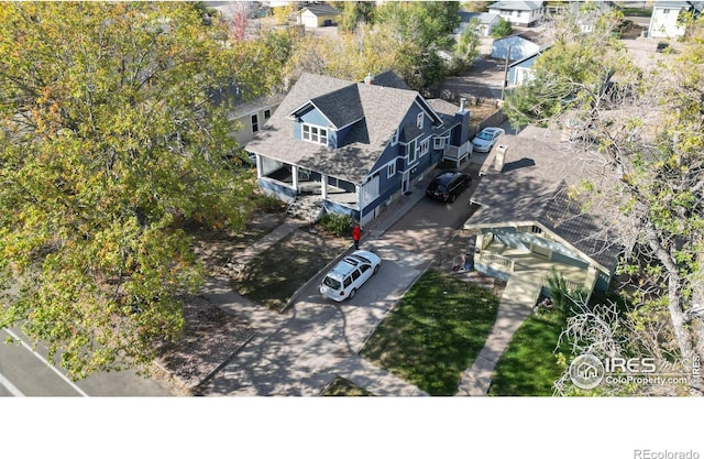 birds eye view of property