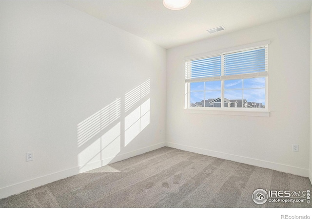 view of carpeted empty room