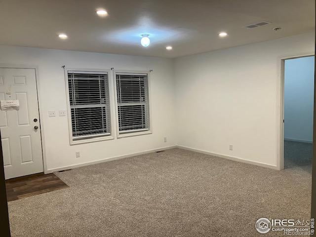 view of carpeted empty room