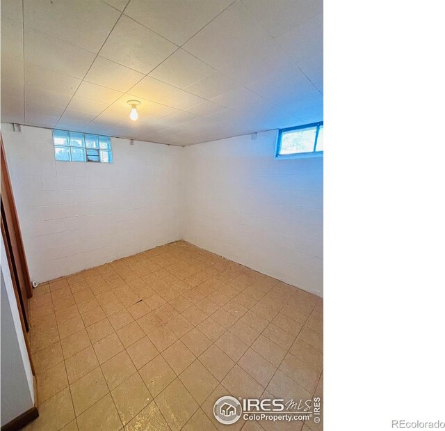 180 W 3rd St S, Cheyenne Wells, CO 80810 - basement with a paneled ceiling