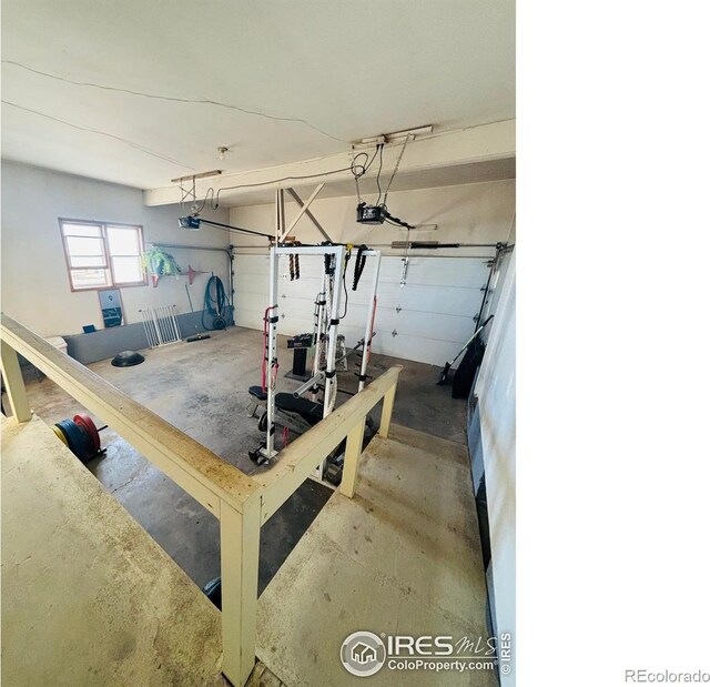 180 W 3rd St S, Cheyenne Wells, CO 80810 - garage with a garage door opener