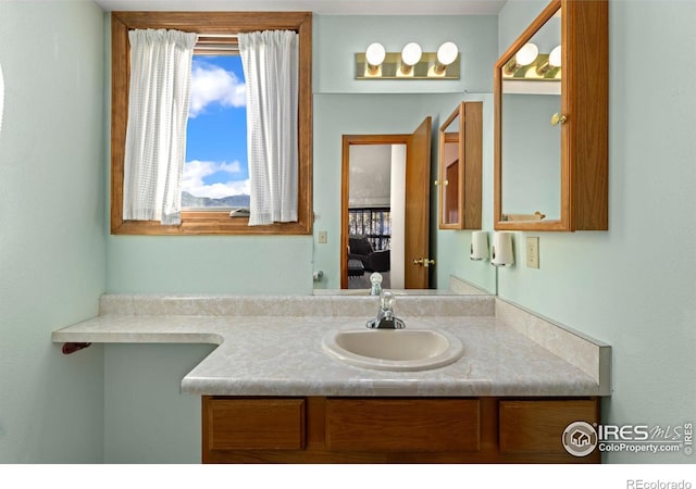 bathroom featuring vanity