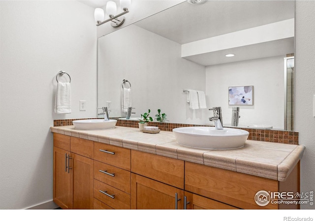 bathroom with vanity