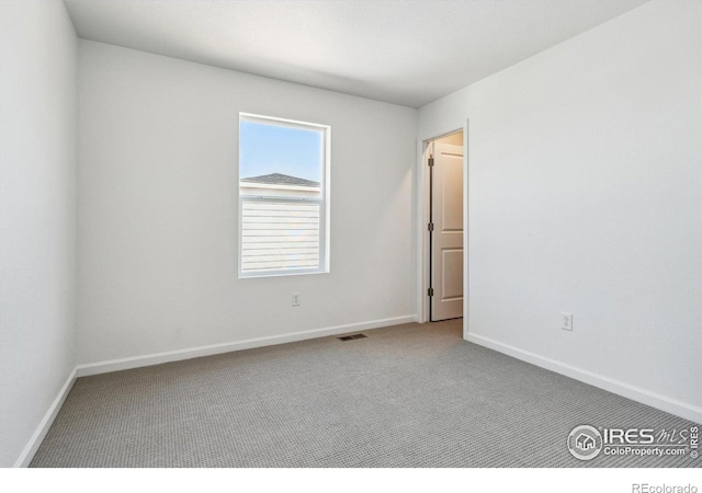 view of carpeted empty room