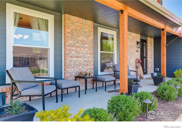 view of patio / terrace featuring a porch