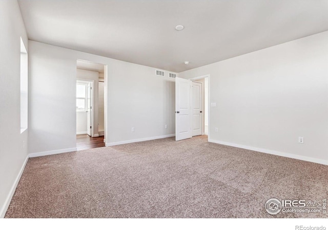 view of carpeted empty room