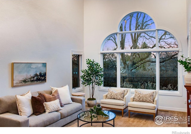 378 High Pointe Dr, Fort Collins, CO 80525 - living room featuring a towering ceiling