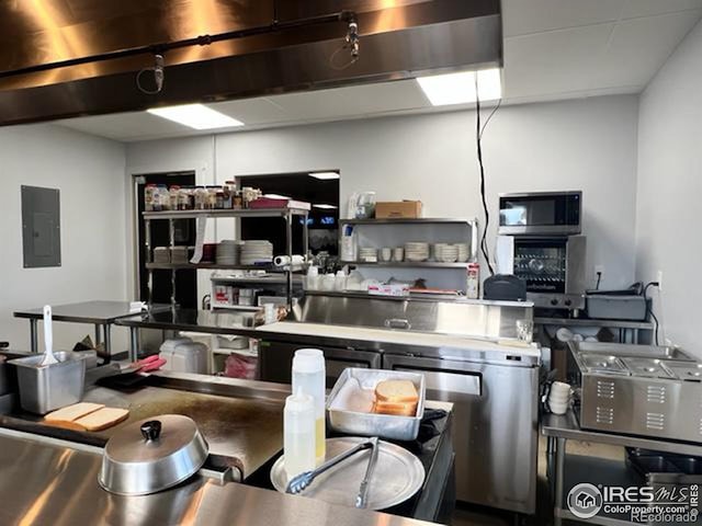 kitchen featuring electric panel