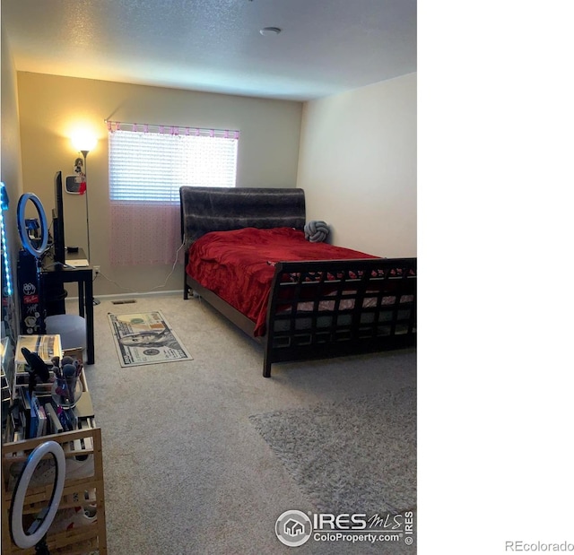 bedroom featuring carpet floors