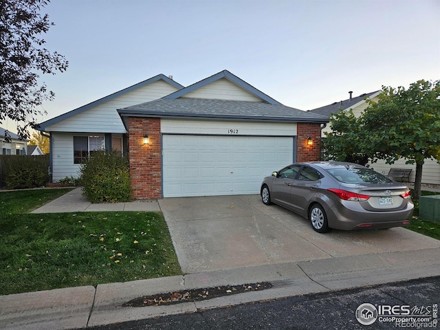 ranch-style house with a garage