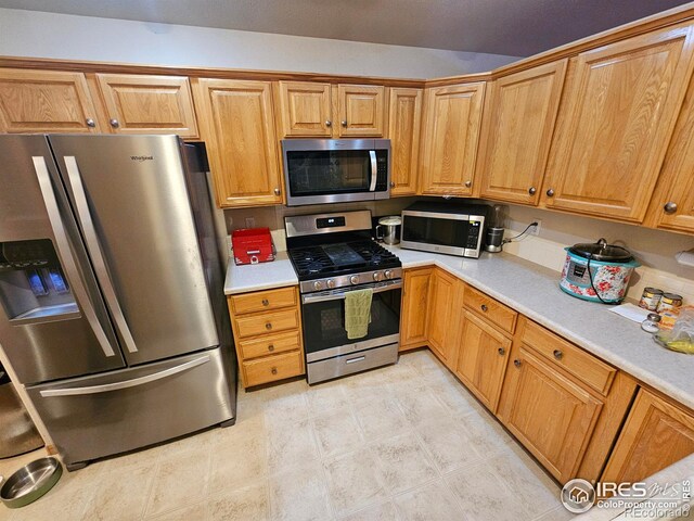 kitchen featuring appliances with stainless steel finishes