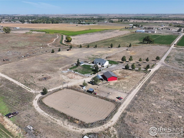 aerial view featuring a rural view