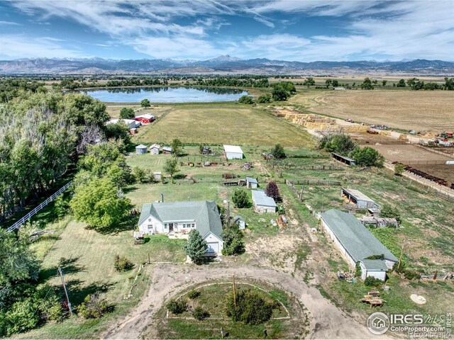 14619 N 115th St, Longmont, CO 80504 - aerial view of sparsely populated area featuring a water and mountain view