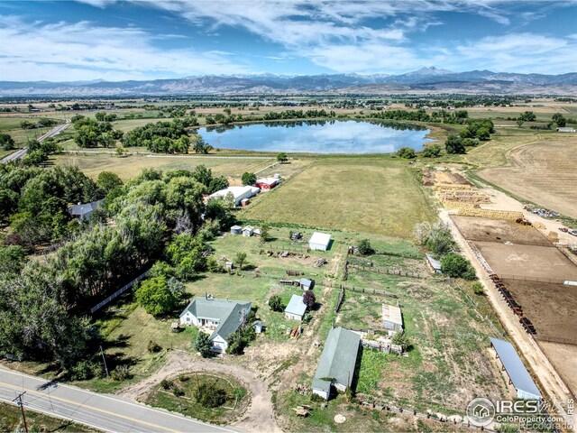 14619 N 115th St, Longmont, CO 80504 - overview of rural landscape featuring a water and mountain view