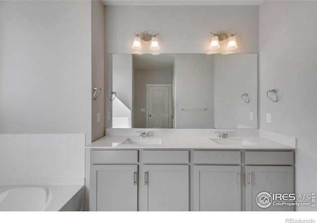 1815 Chaffee Crest Dr, Berthoud, CO 80513 - bathroom with a tub and vanity