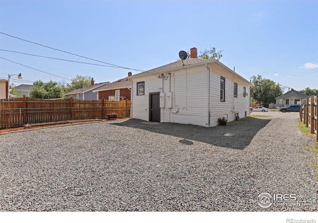 view of back of property