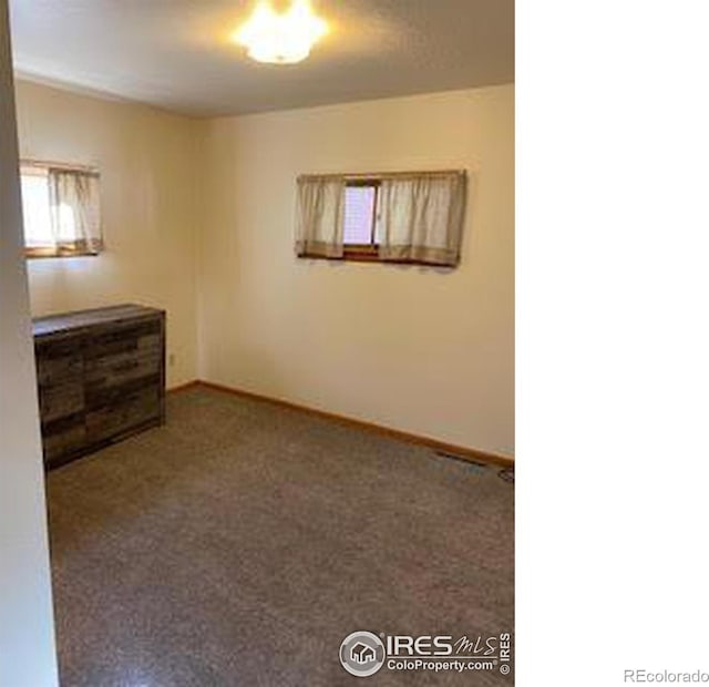 unfurnished room with carpet