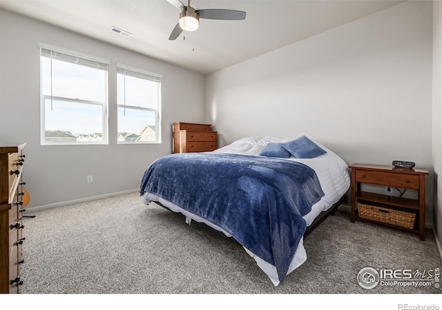 1820 Iron Wheel Dr Unit 3, Windsor, CO 80550 - carpeted bedroom with baseboards and ceiling fan