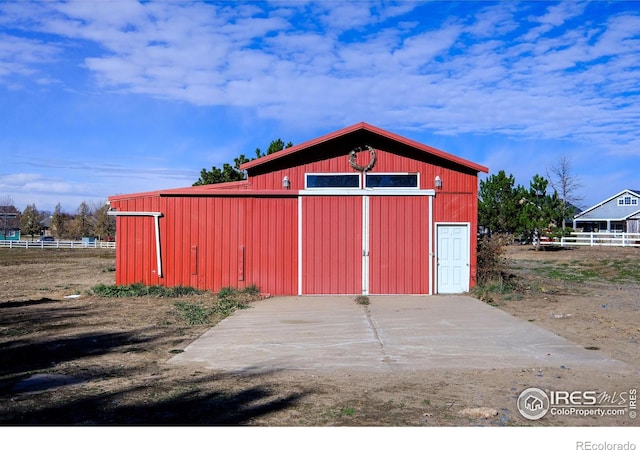 view of outbuilding