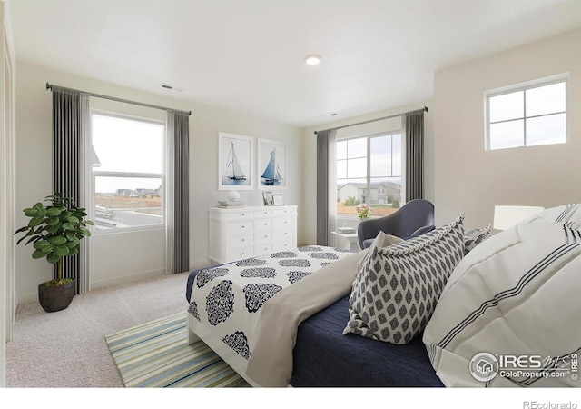 bedroom featuring carpet floors