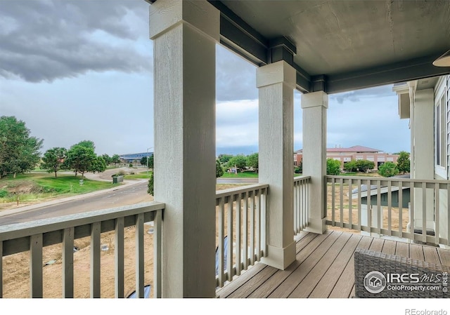 balcony with a porch