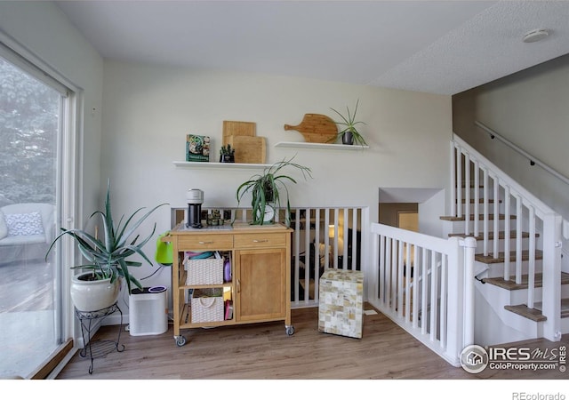 interior space featuring light hardwood / wood-style floors