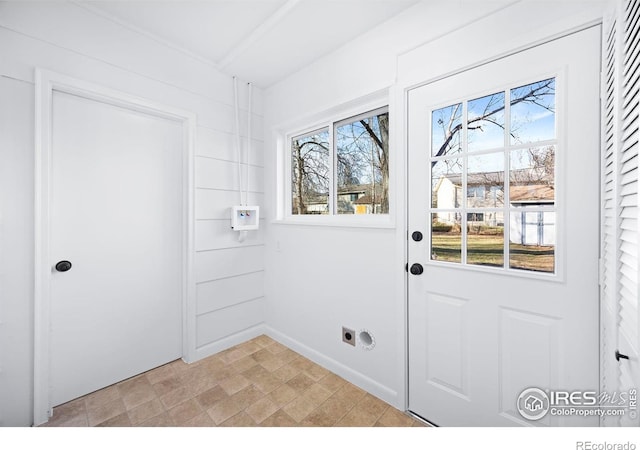 doorway with a wealth of natural light