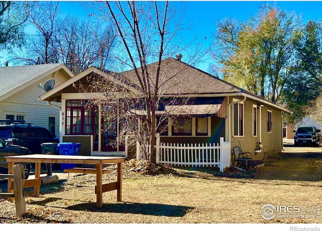 view of front of home