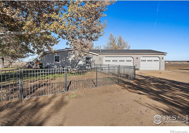 ranch-style house with a garage