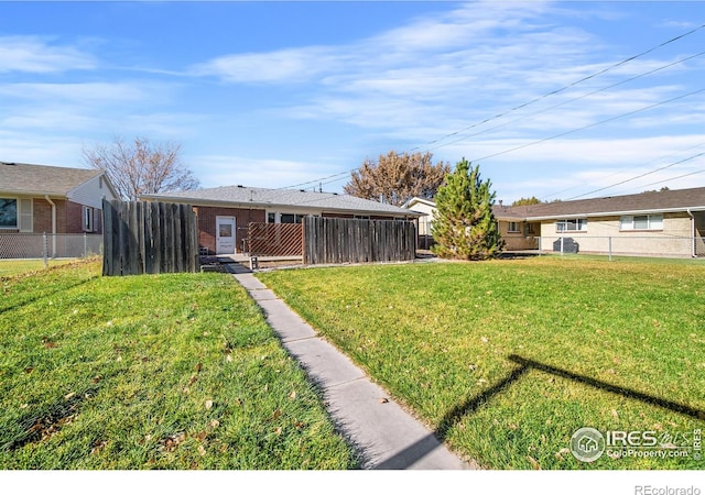 exterior space featuring a yard