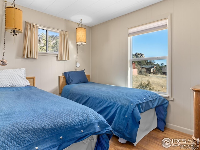 bedroom featuring hardwood / wood-style floors