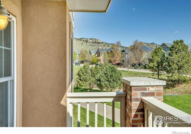 985 Laramie Blvd Unit C, Boulder, CO 80304 - balcony featuring a residential view and a mountain view