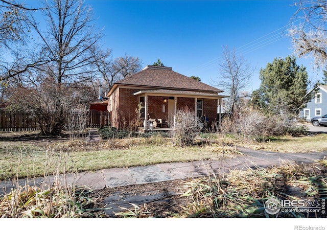 view of front of home