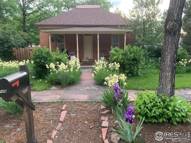 view of bungalow-style home