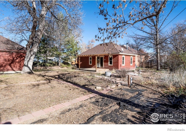 view of rear view of property