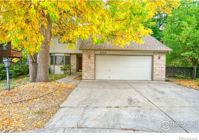 view of front of house featuring a garage