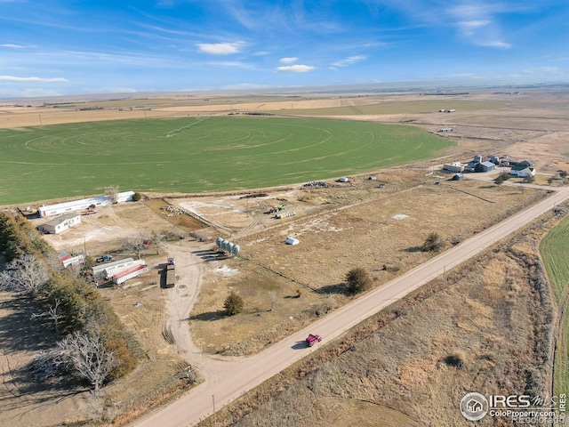 drone / aerial view featuring a rural view