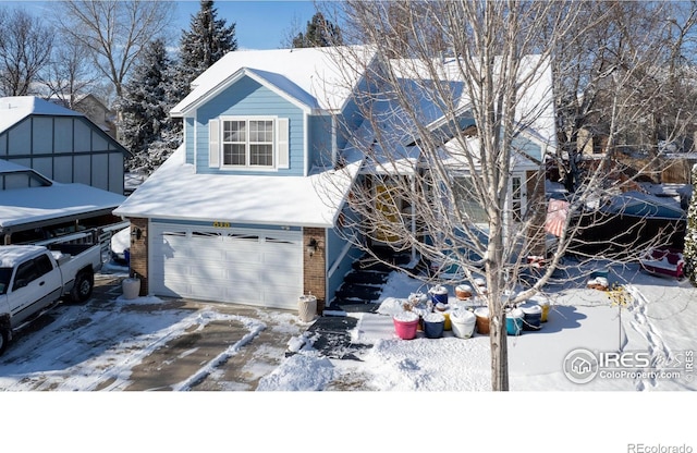 view of front of home featuring a garage