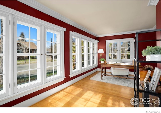 sunroom featuring a healthy amount of sunlight