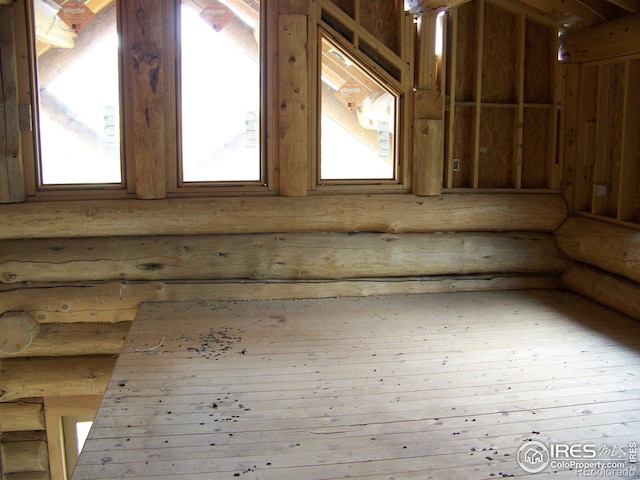 387 Lakeview Dr, Drake, CO 80515 - bonus room with rustic walls