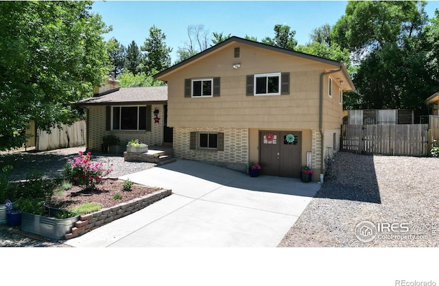 view of front facade with a patio