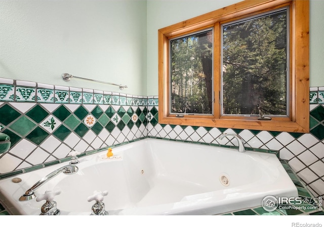 bathroom featuring a bathing tub