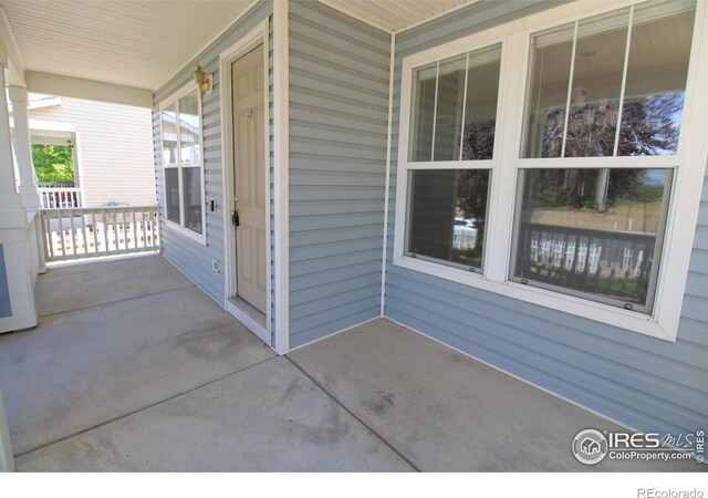 view of patio / terrace with a porch